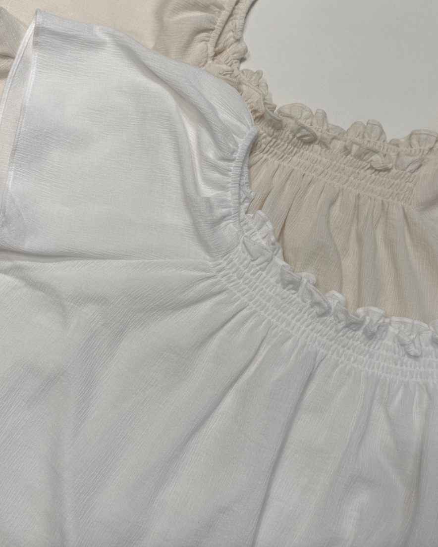 Pomelo smocked blouse