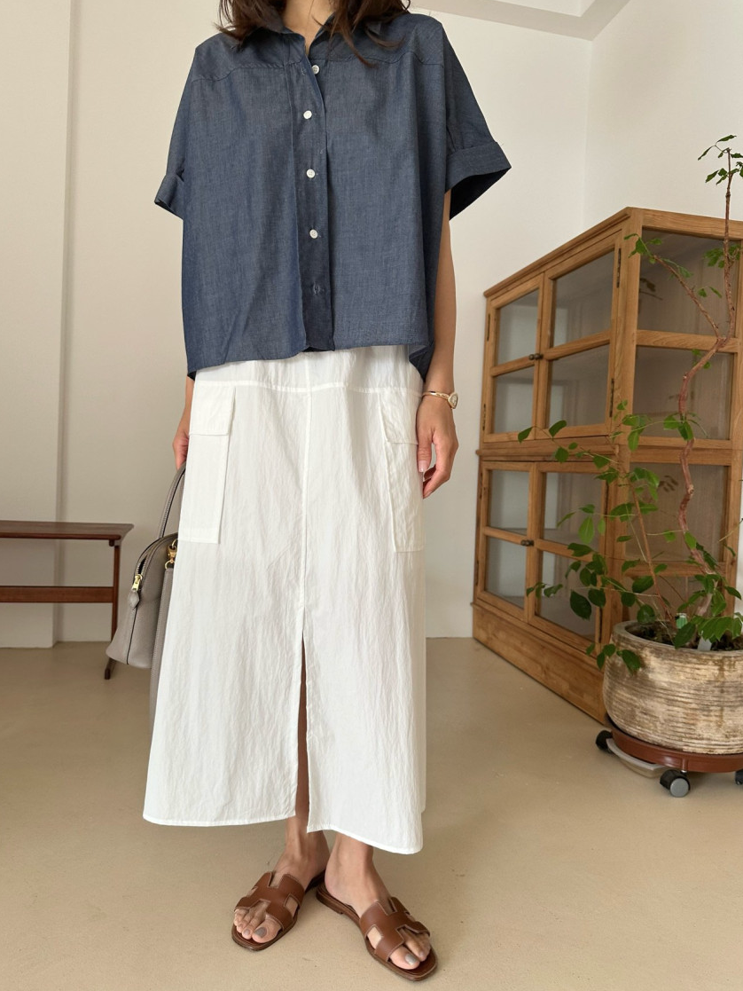 Tencel denim shirt
