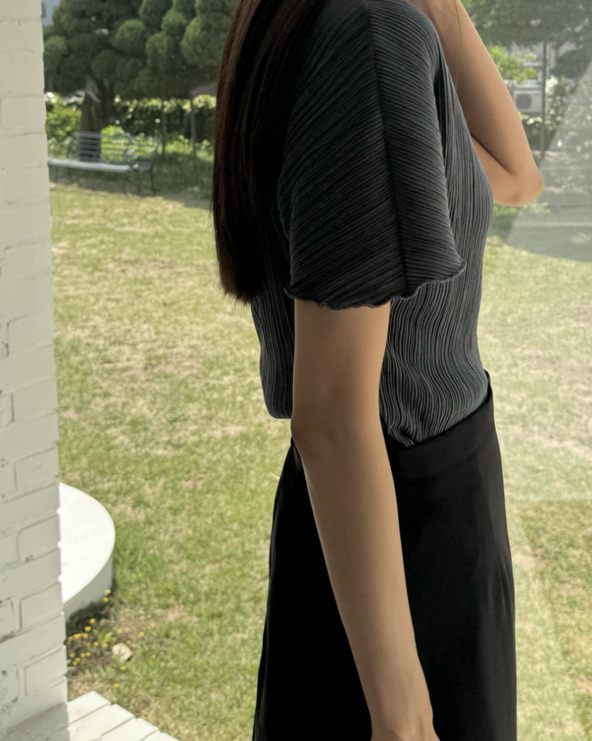 Pleated blouse