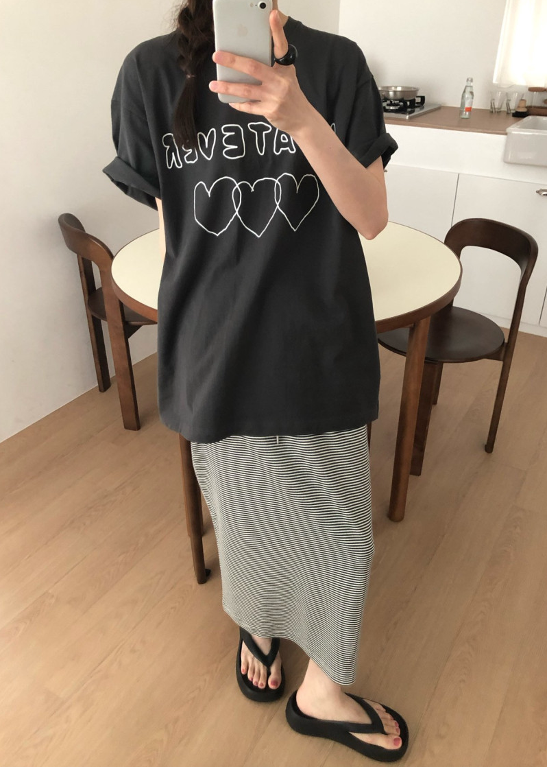 Heart boxy T-shirt