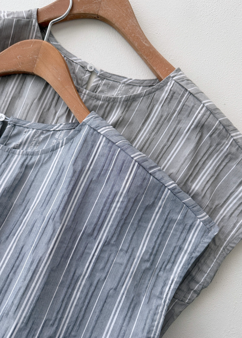 Seersucker striped dress
