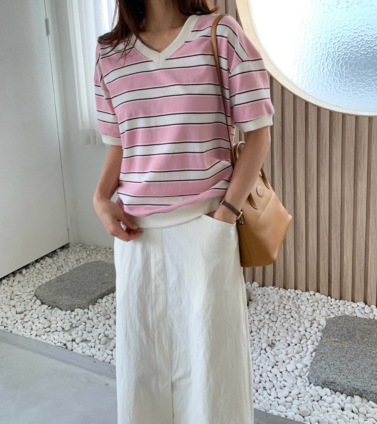 Summer striped sweatshirt