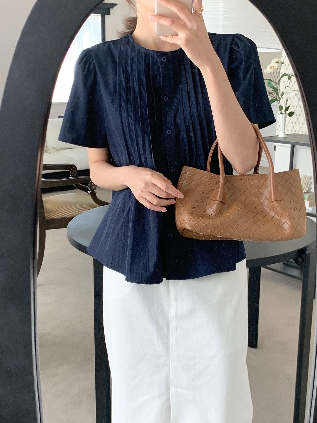 Pintuck blouse