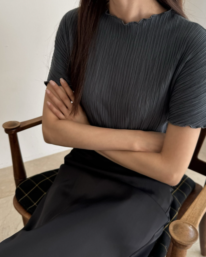 Pleated blouse