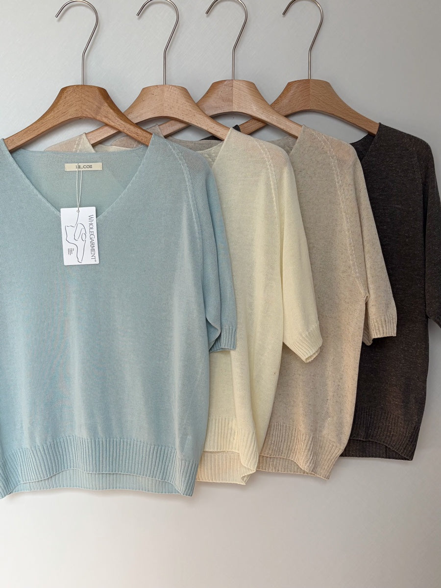Linen wholegarment top