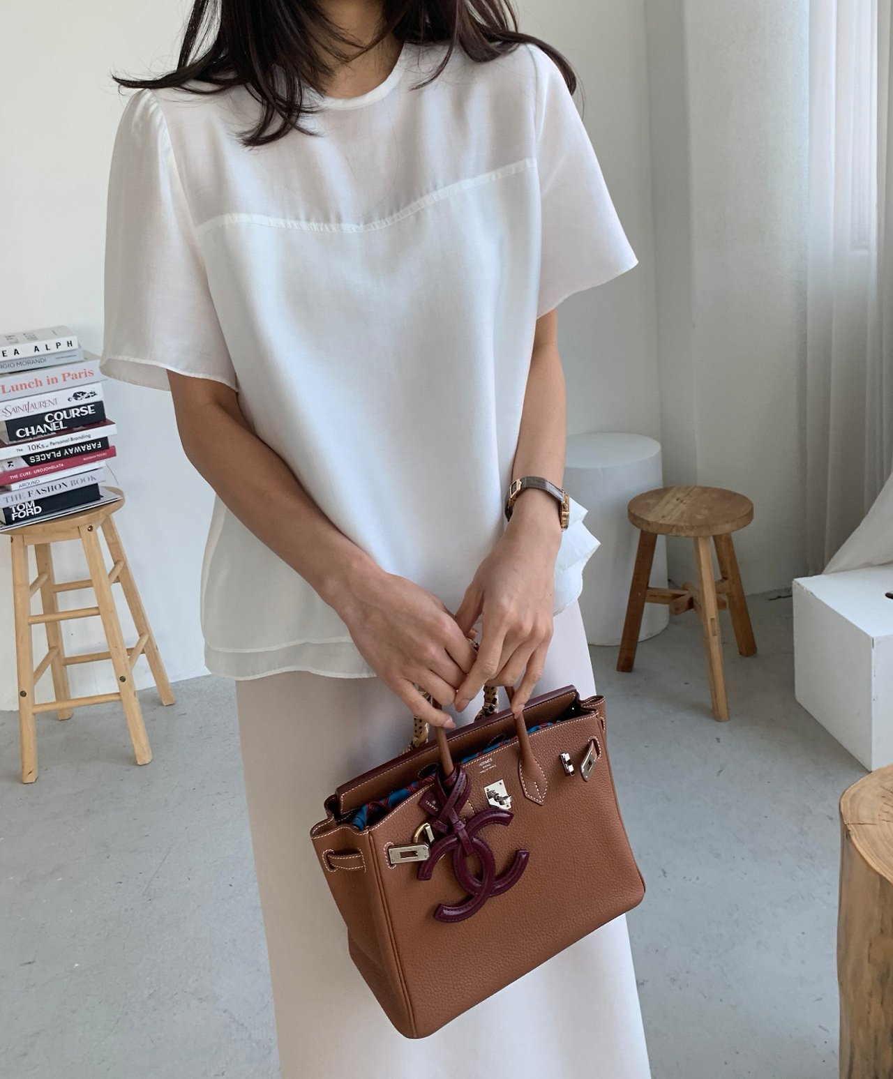 Double-layered blouse