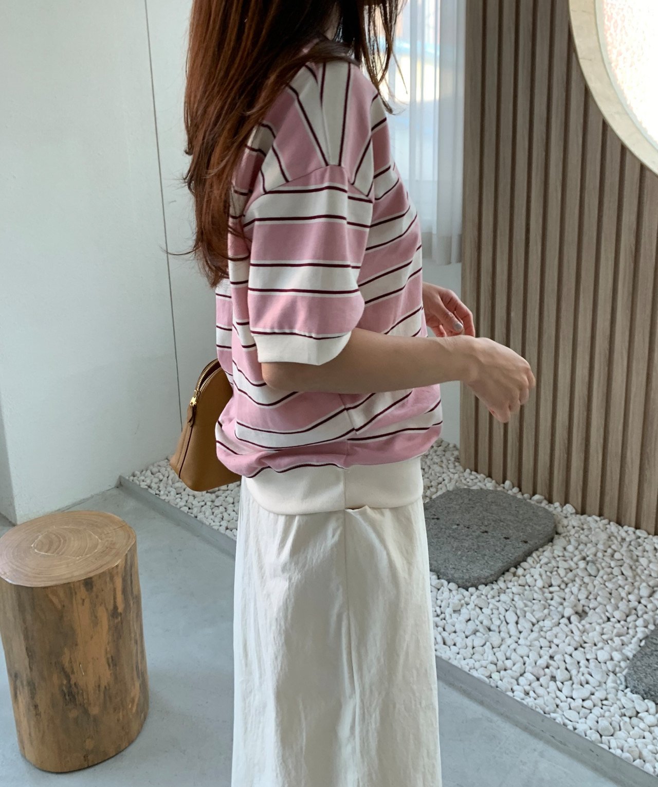 Summer striped sweatshirt