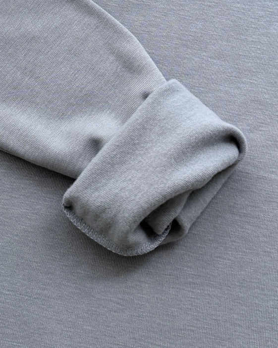 (F/W) Fleece lined high neck T-shirt