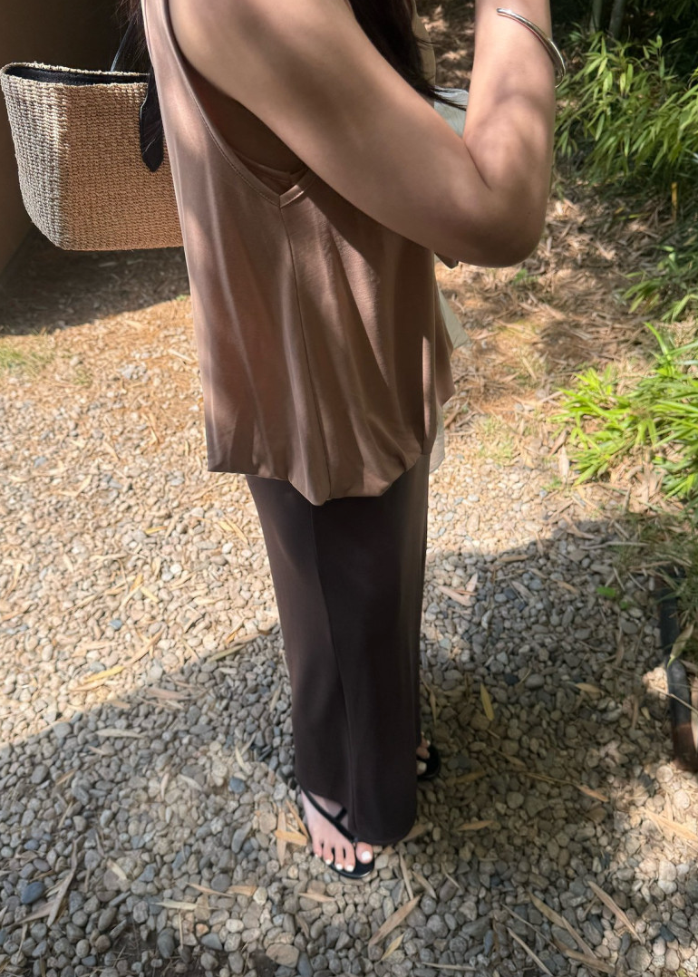 Rayon long skirt