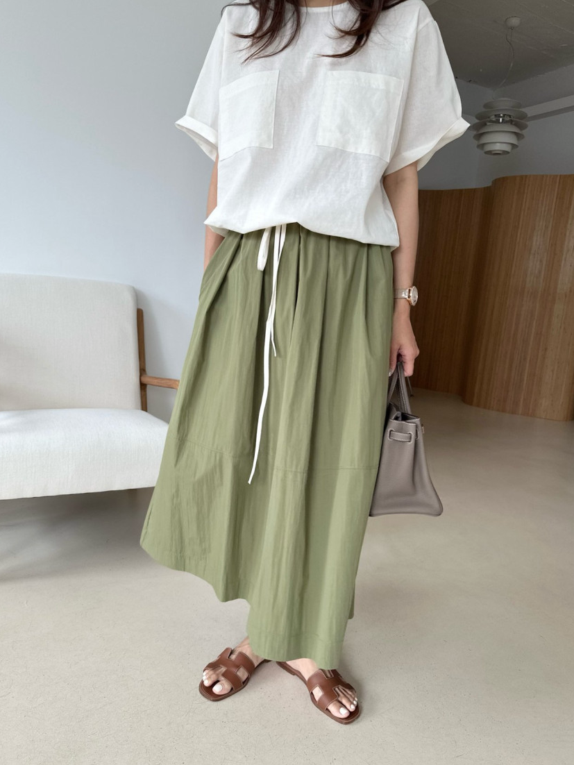Linen pocket blouse