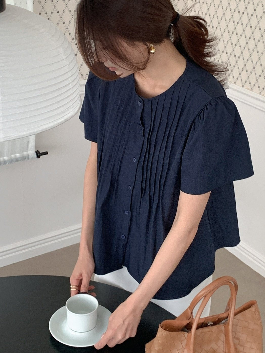 Pintuck blouse