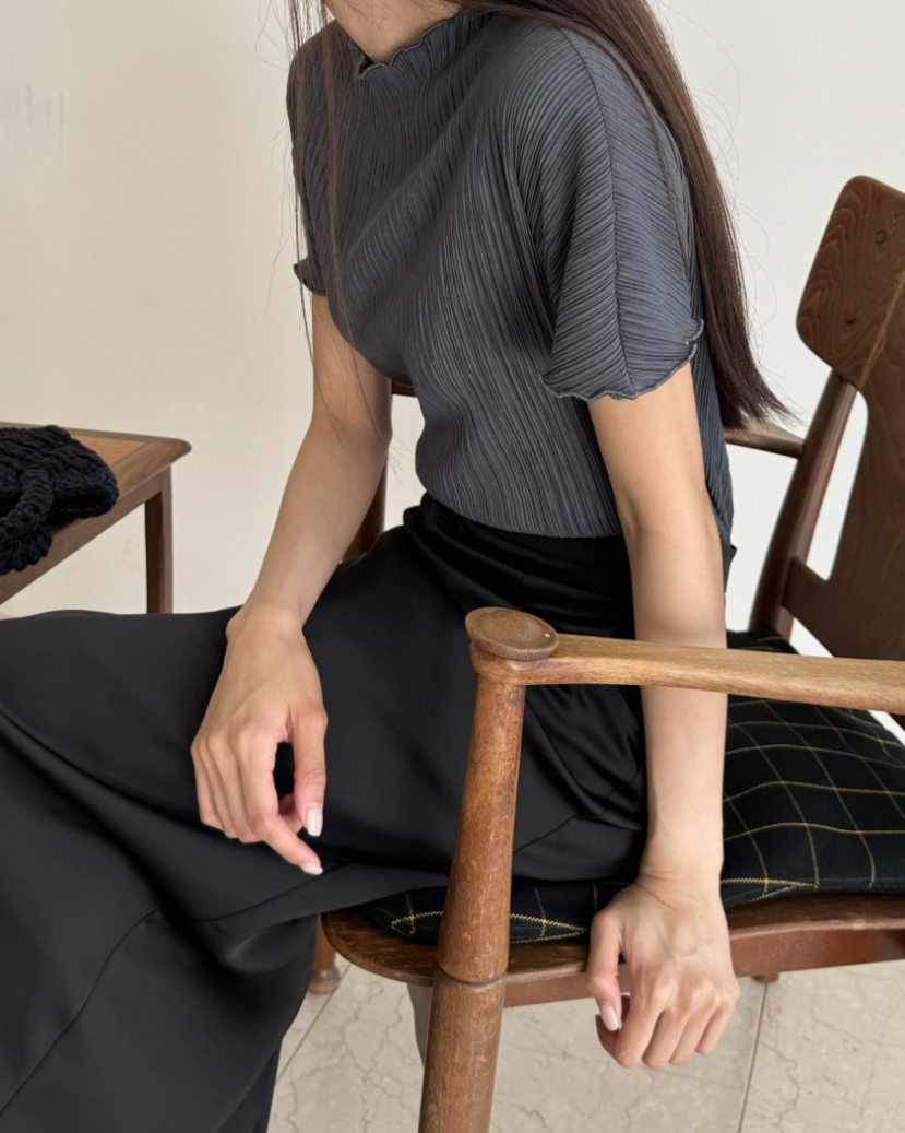 Pleated blouse