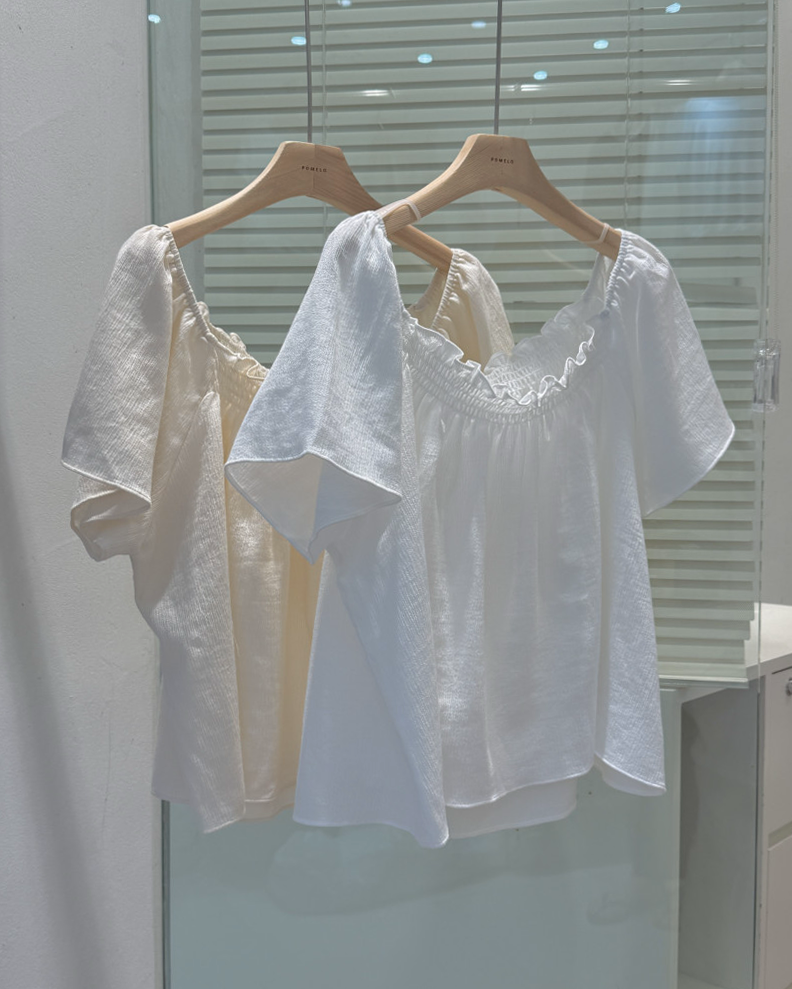 Pomelo smocked blouse