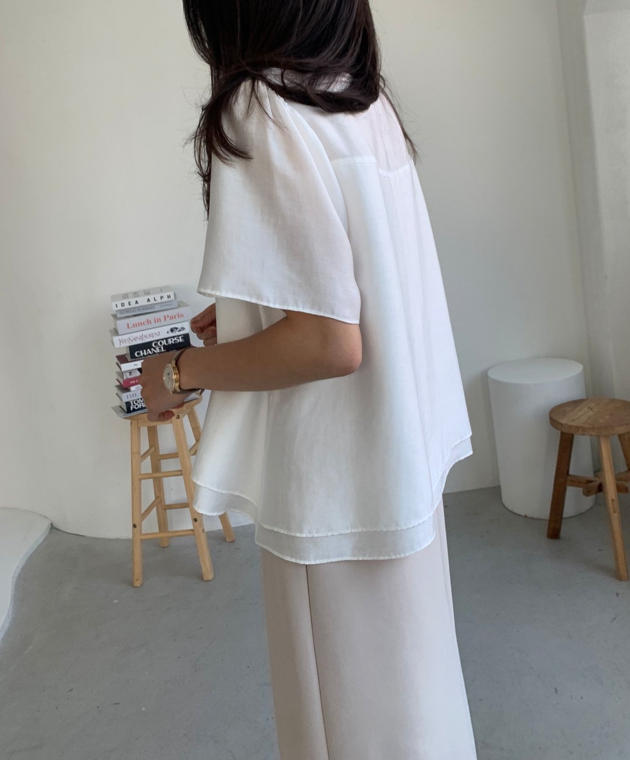 Double-layered blouse