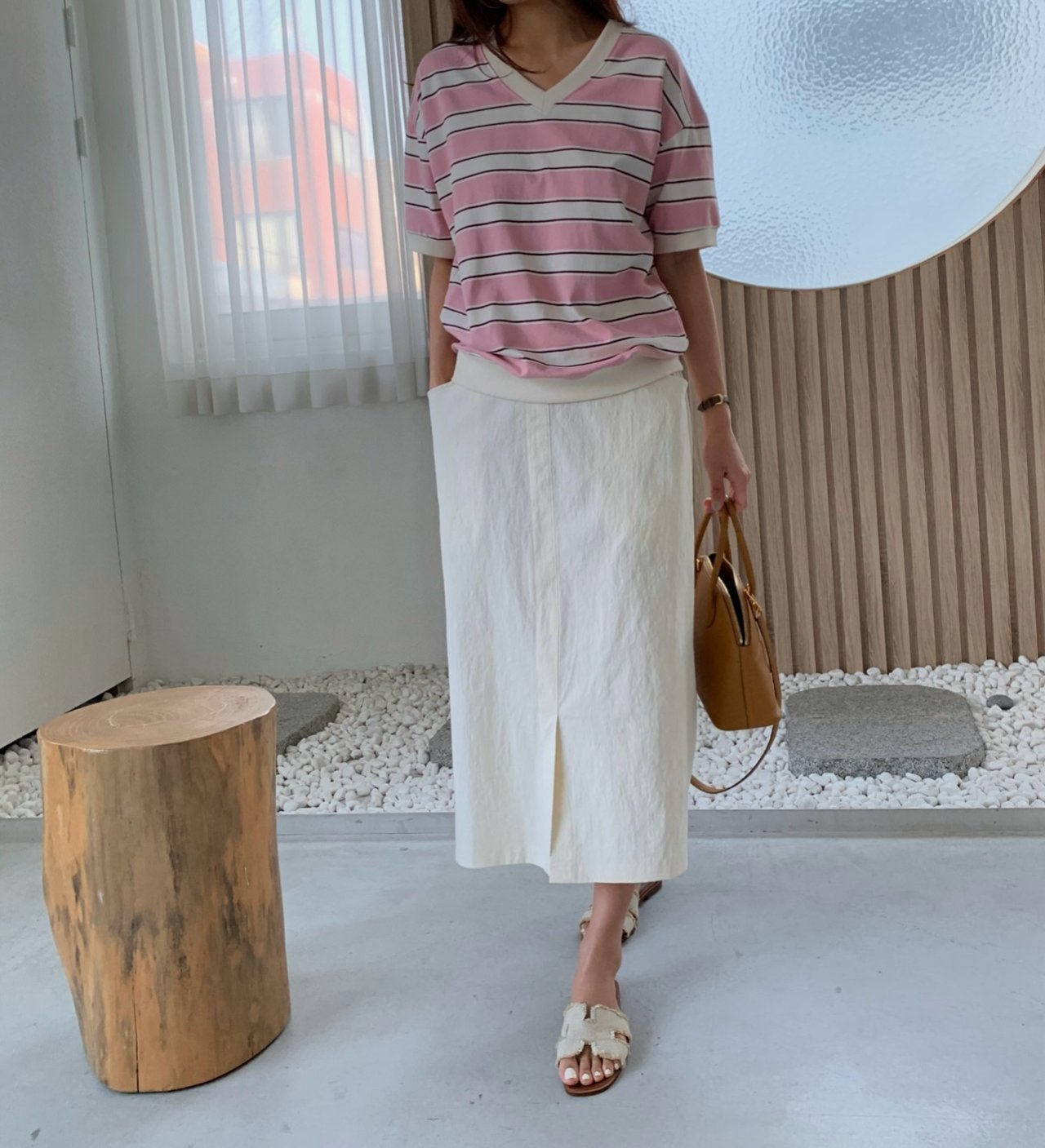 Summer striped sweatshirt