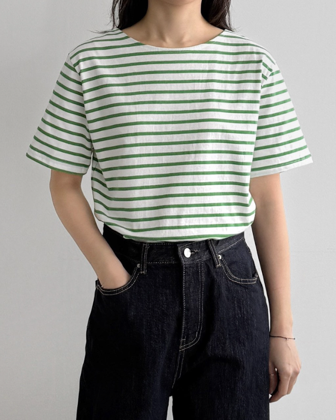 Lucky striped short sleeve T-shirt