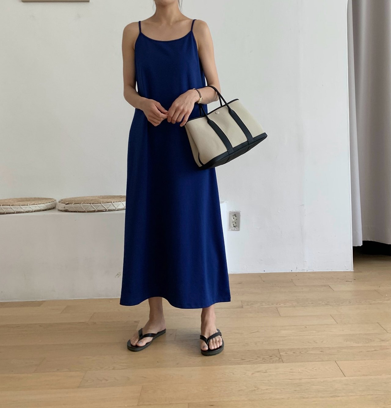 Sleeveless cotton dress