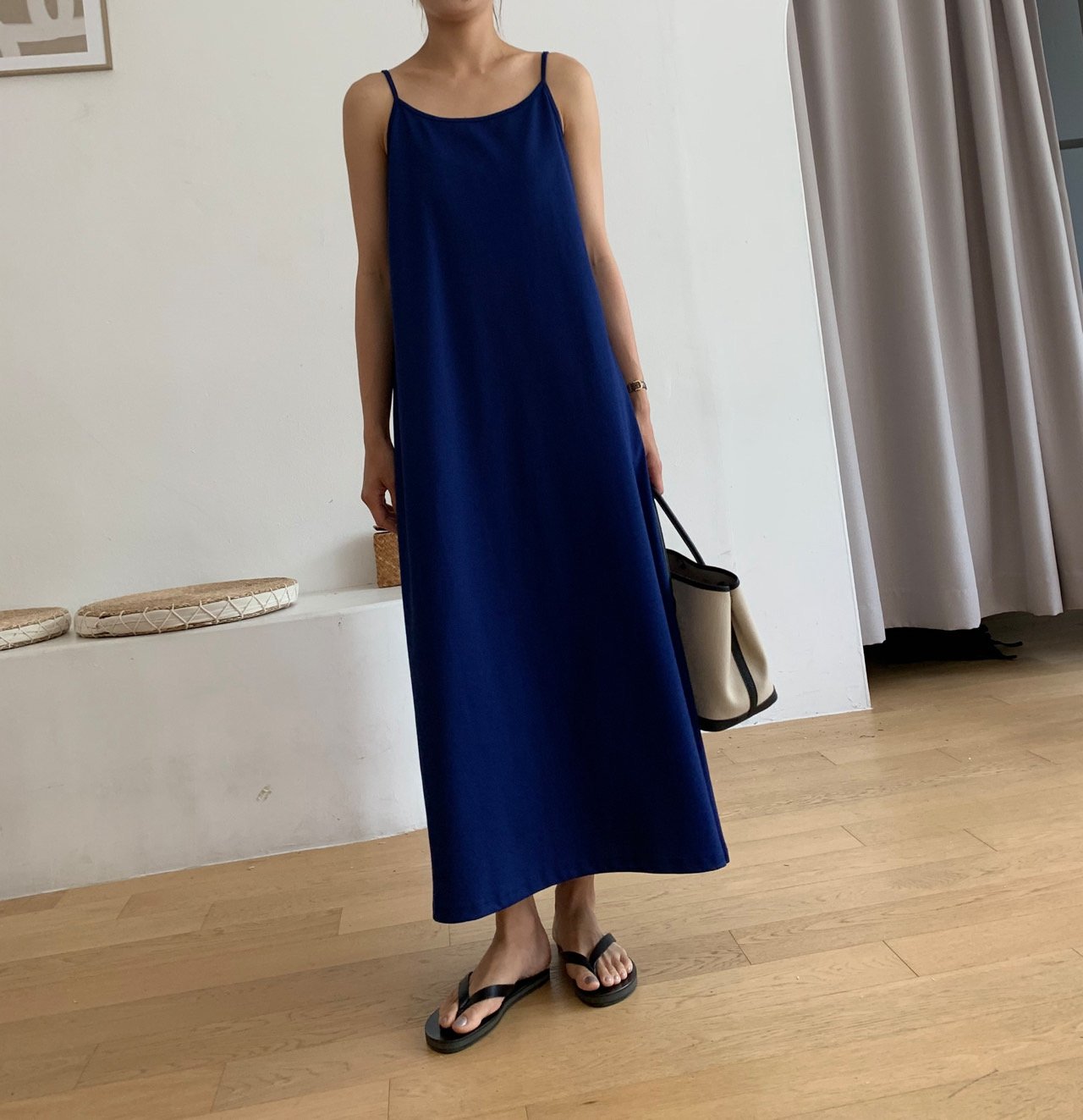 Sleeveless cotton dress
