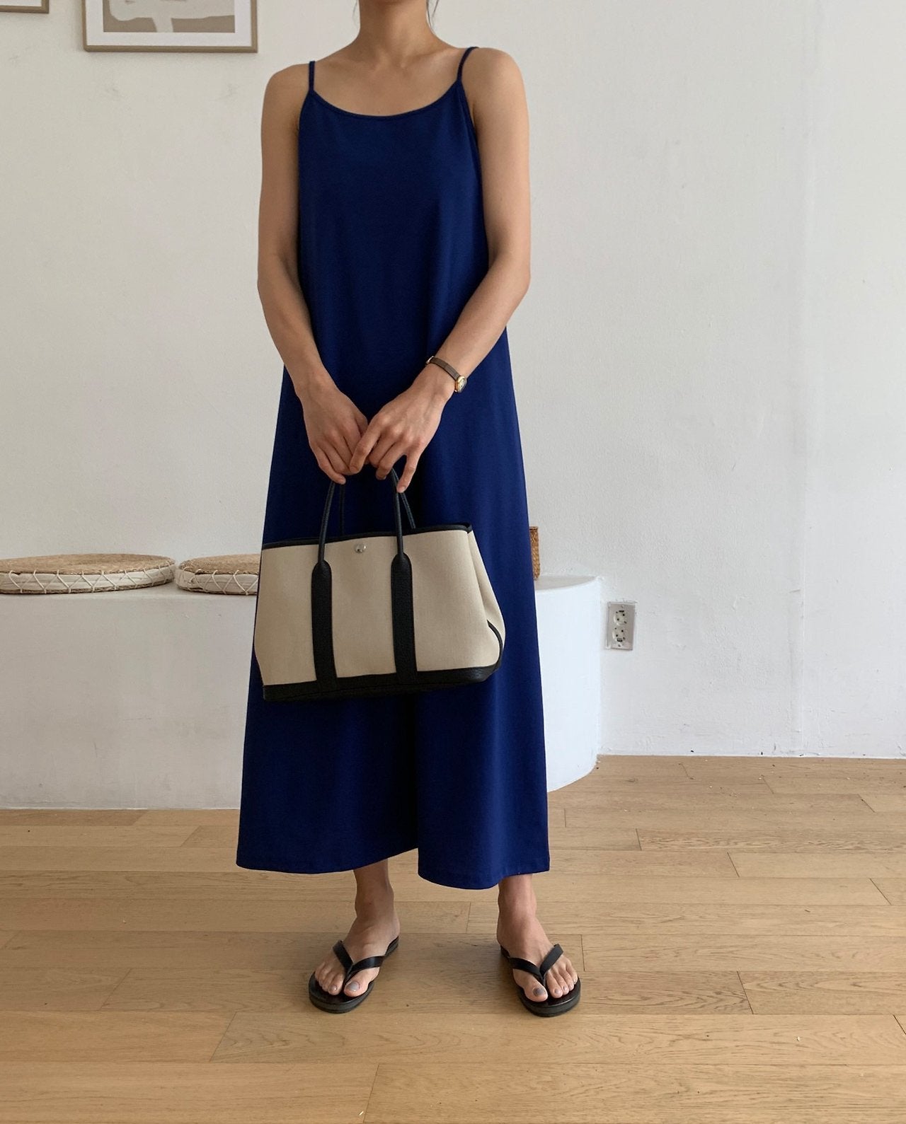 Sleeveless cotton dress