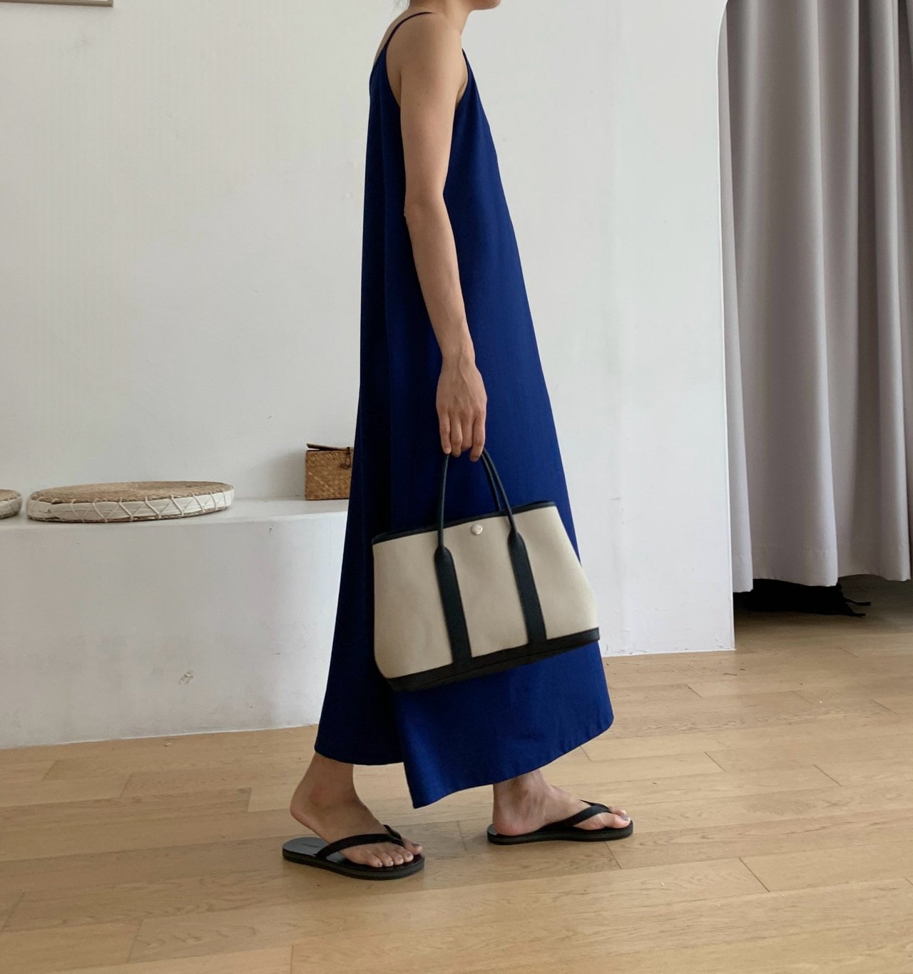 Sleeveless cotton dress