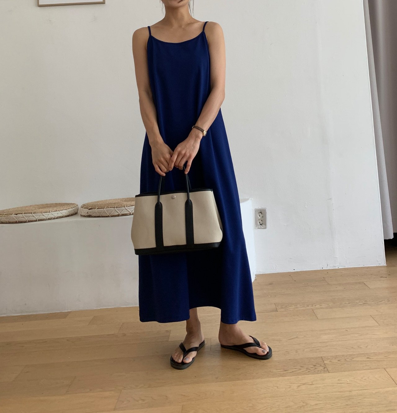 Sleeveless cotton dress