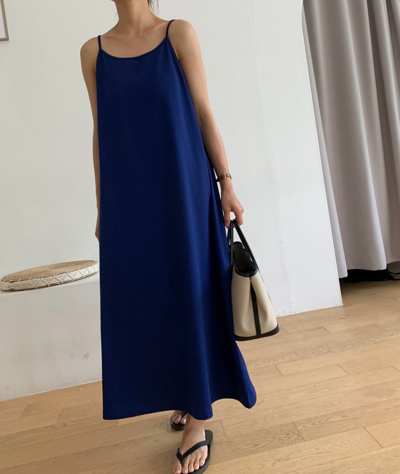 Sleeveless cotton dress