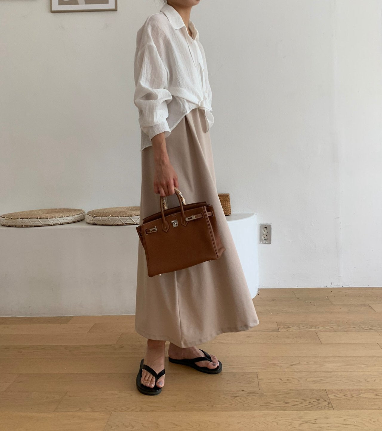 Sleeveless cotton dress