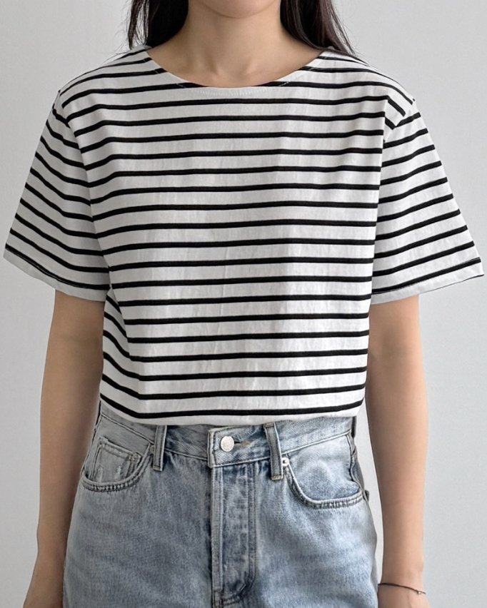 Lucky striped short sleeve T-shirt