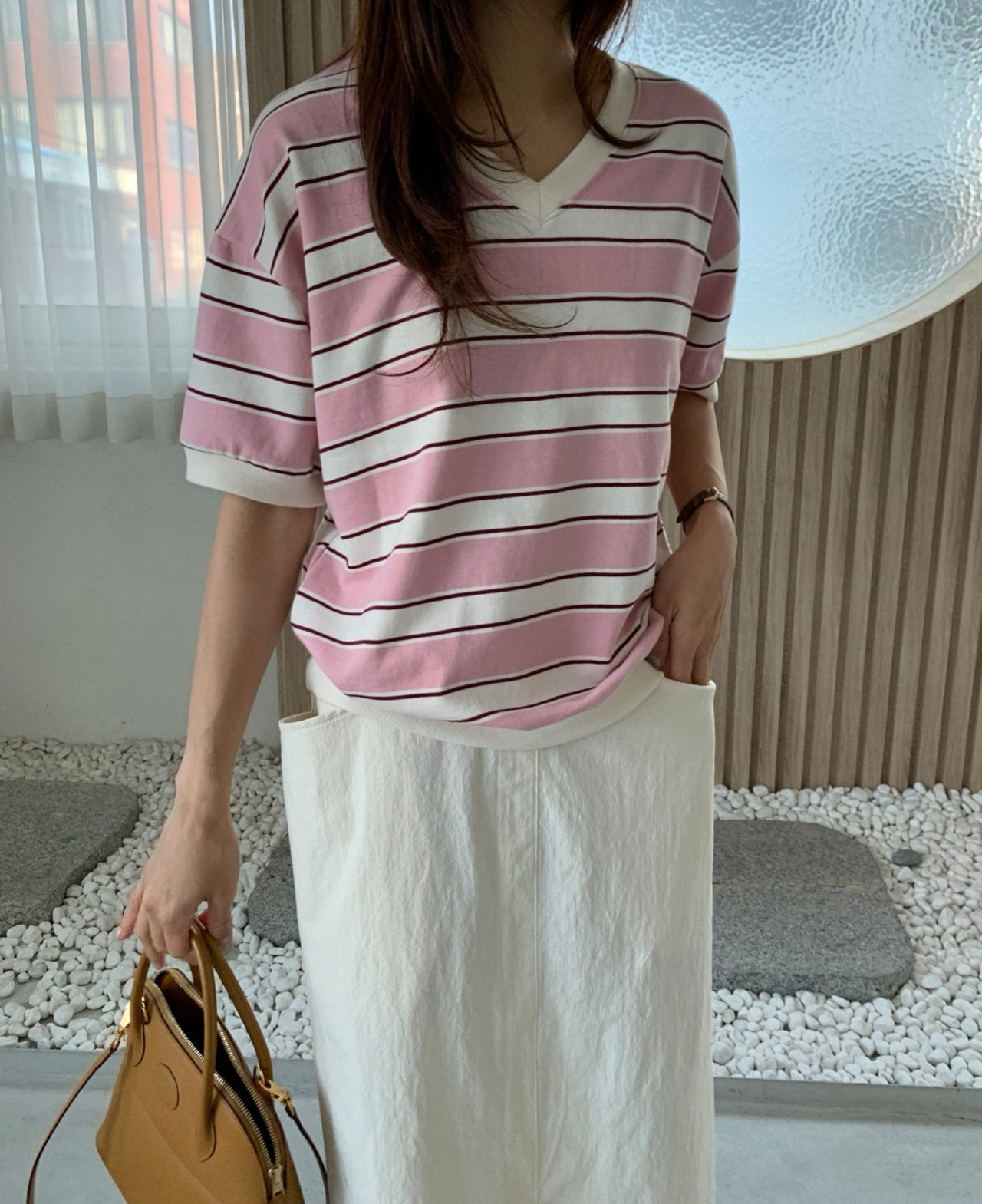 Summer striped sweatshirt