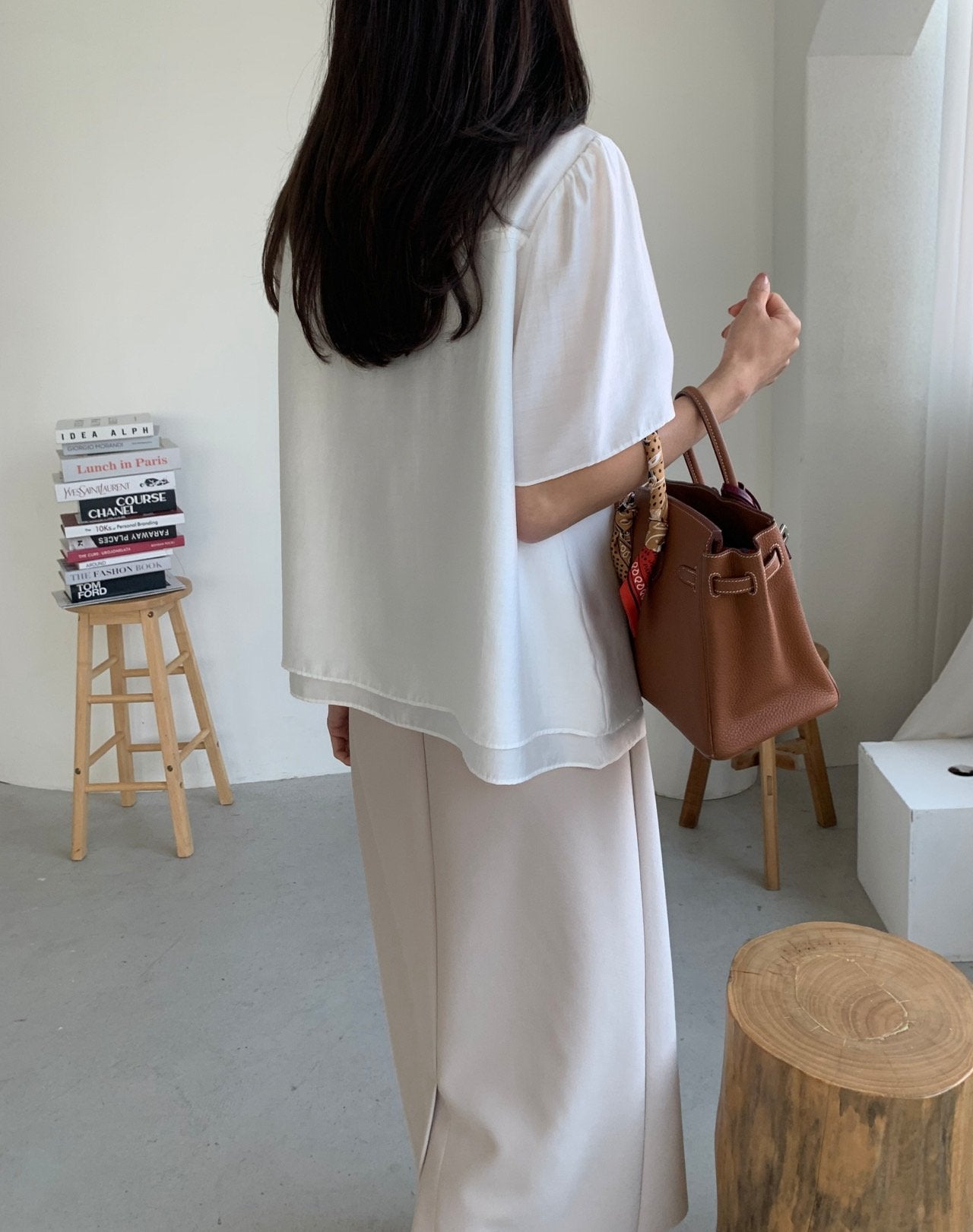 Double-layered blouse