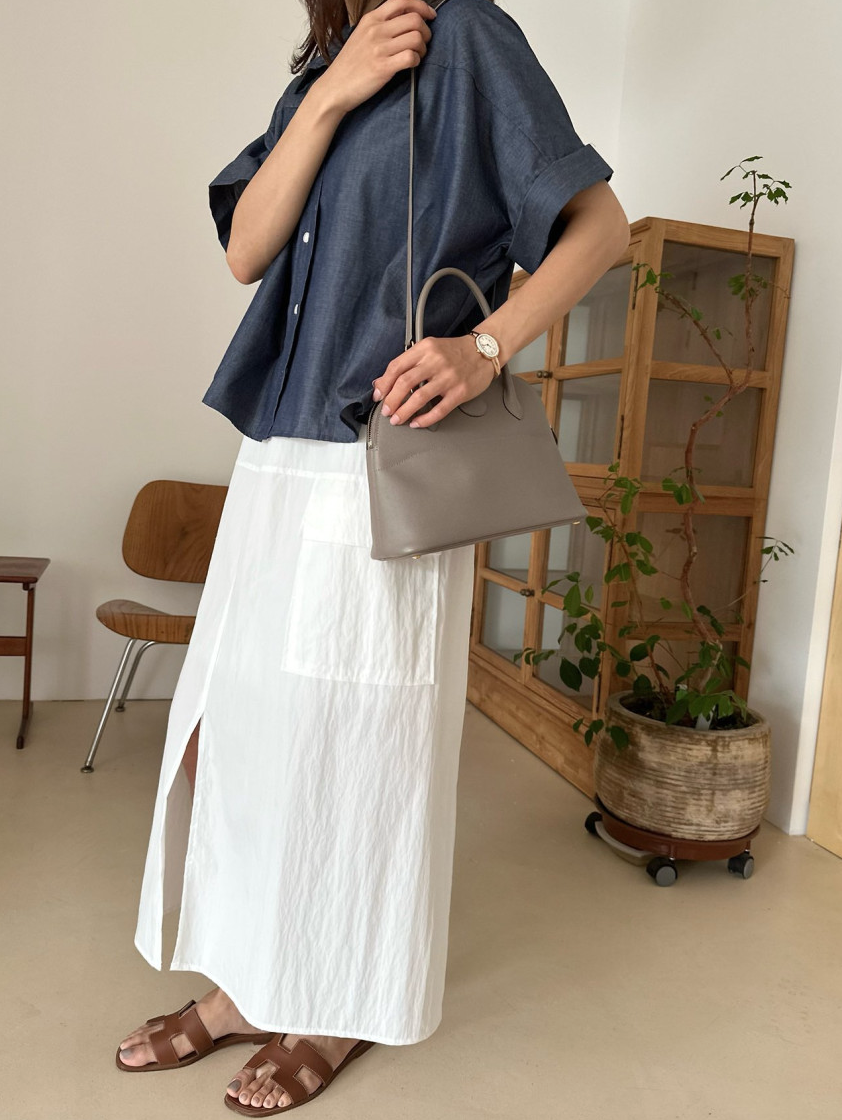Tencel denim shirt