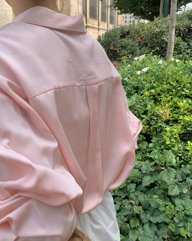 Silky pastel blouse