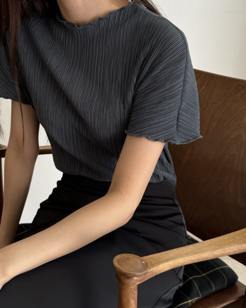 Pleated blouse