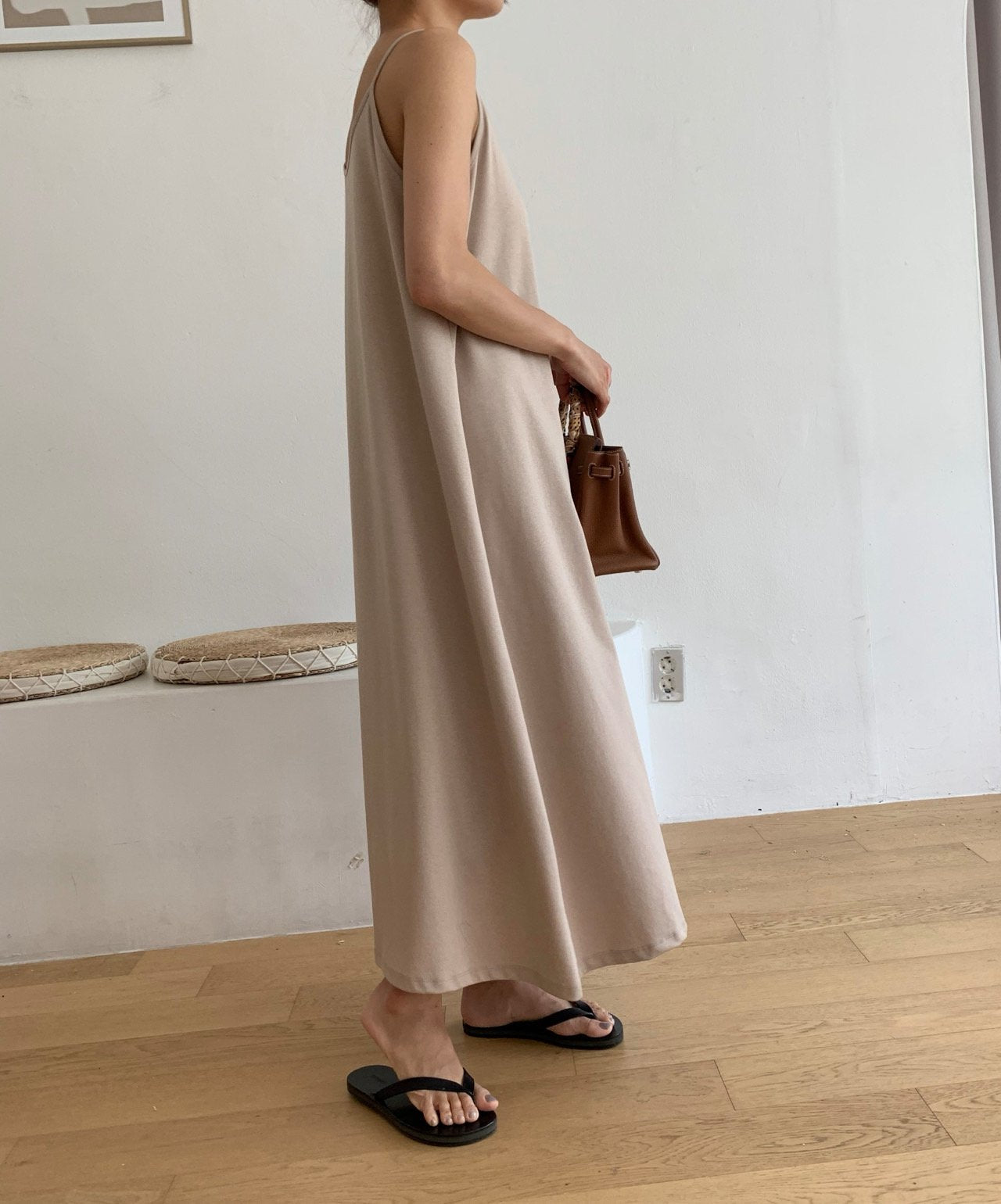 Sleeveless cotton dress