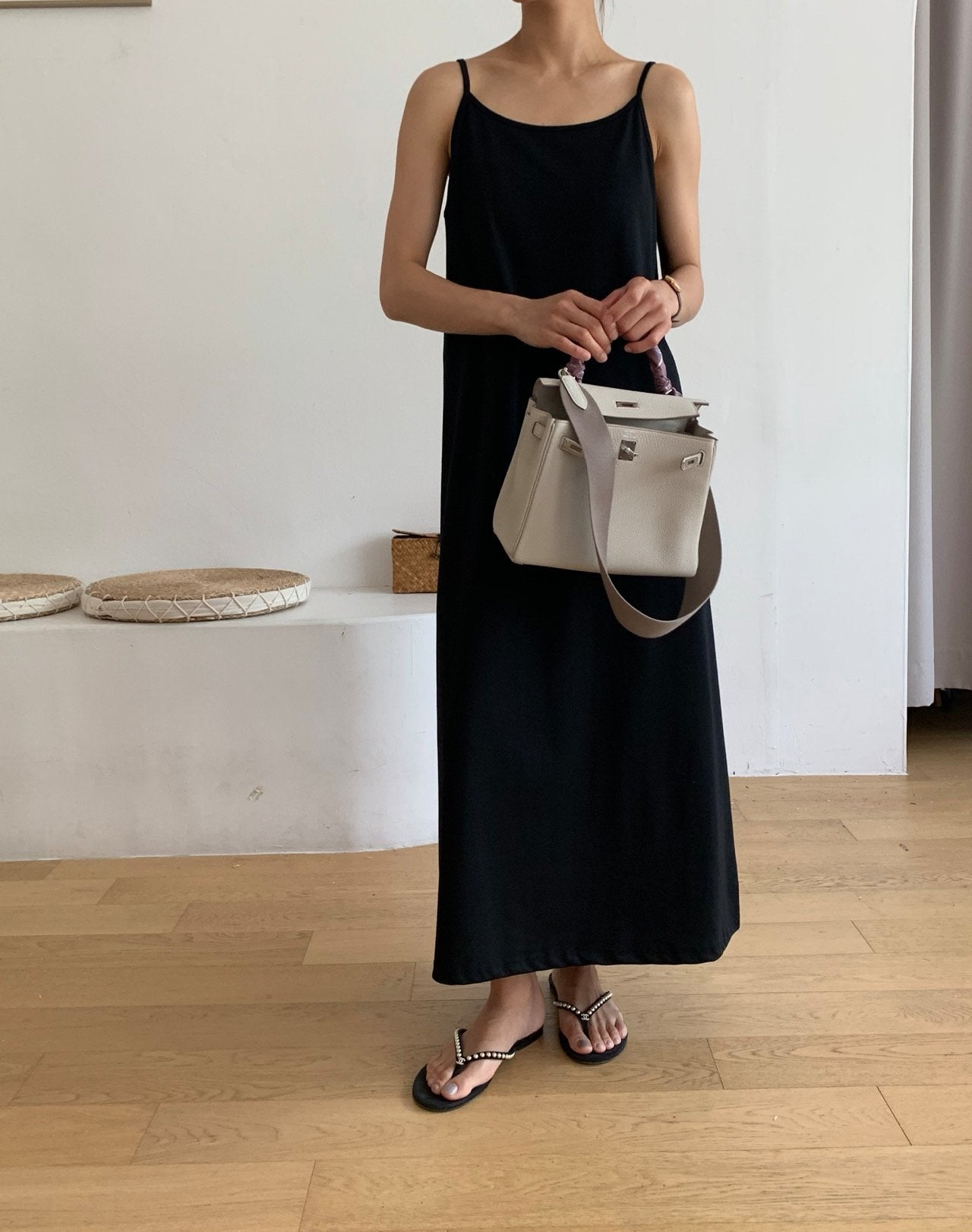 Sleeveless cotton dress