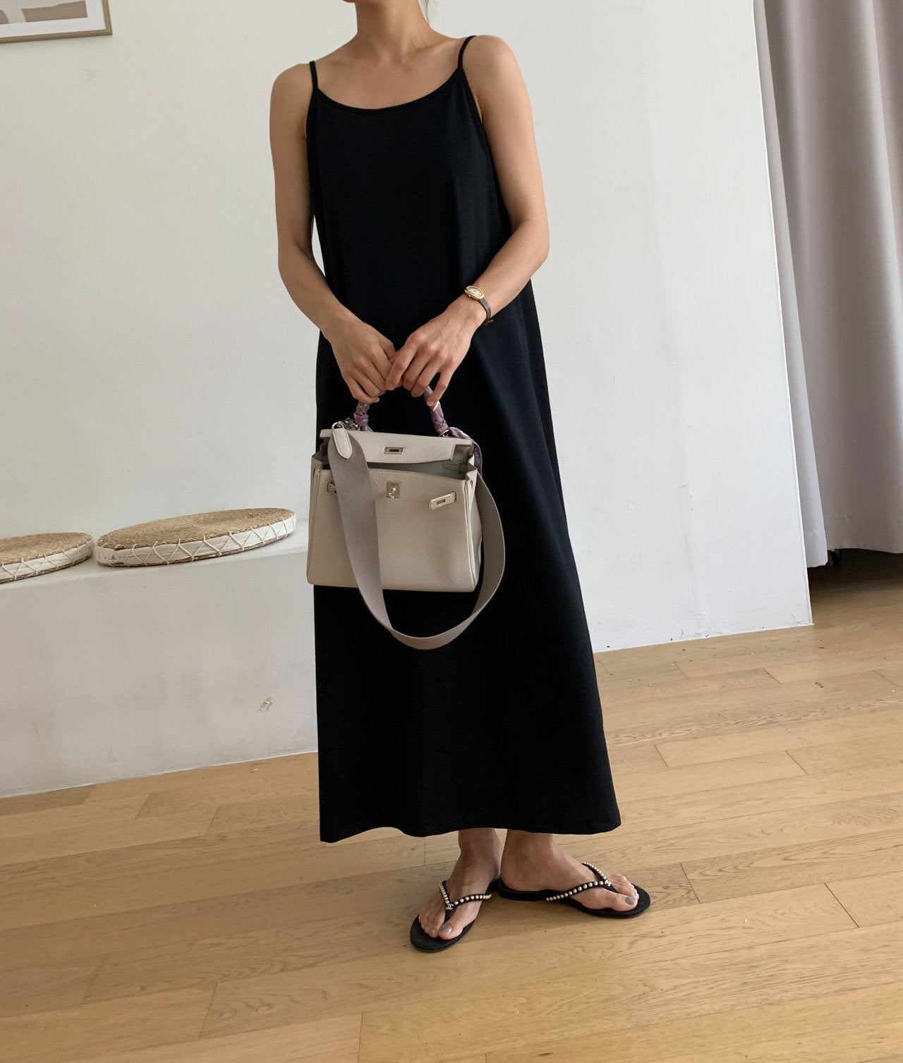 Sleeveless cotton dress