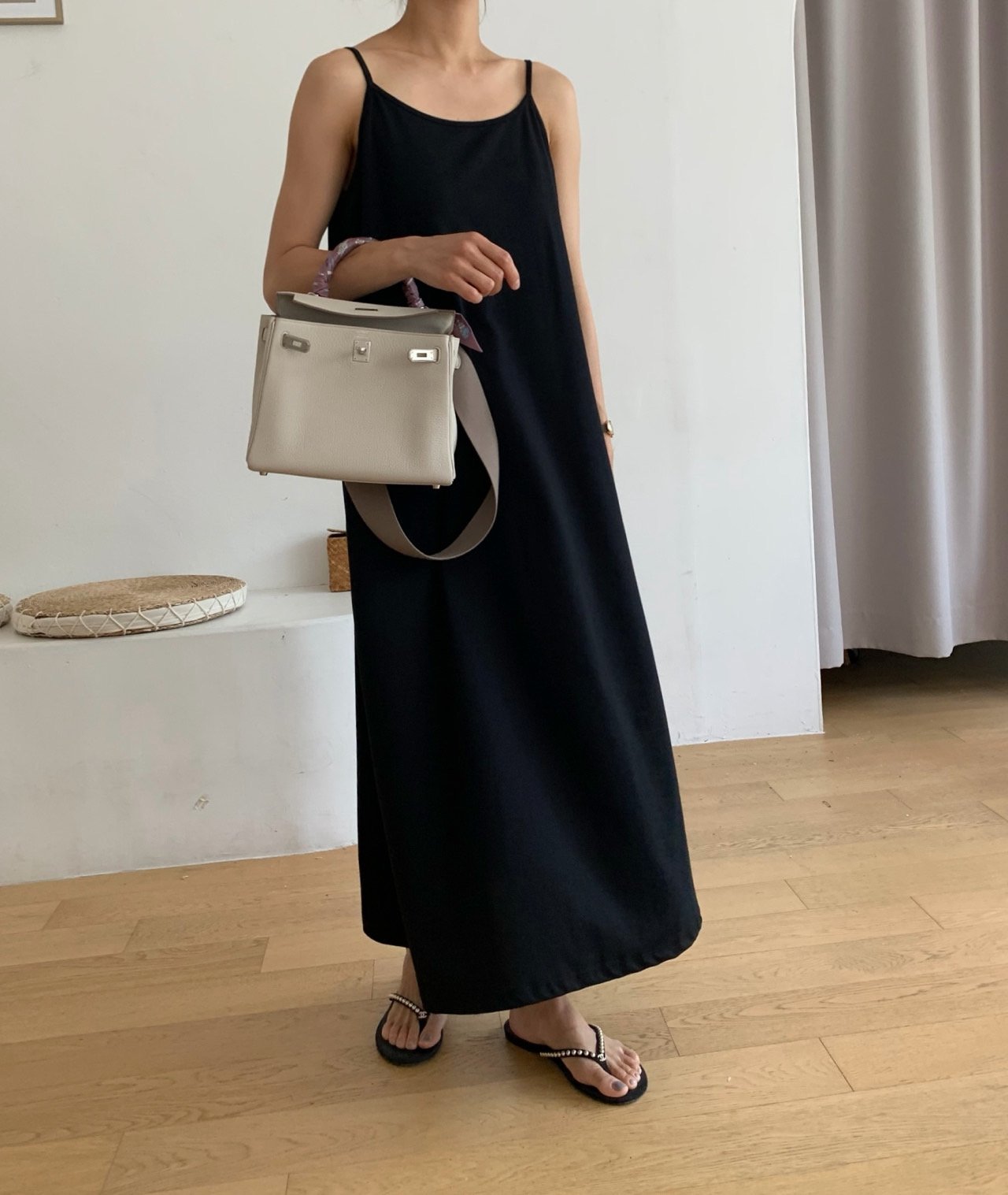 Sleeveless cotton dress