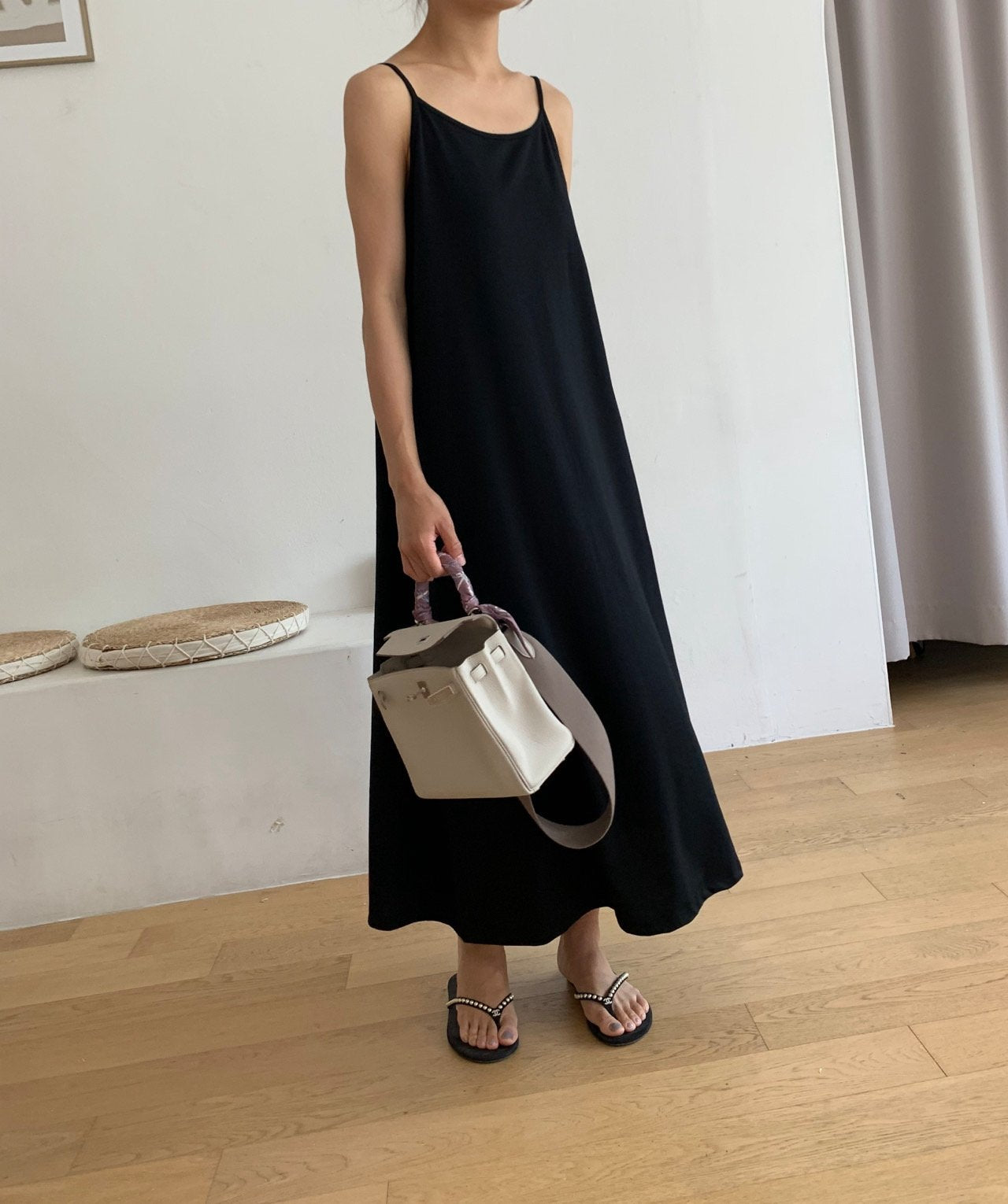Sleeveless cotton dress