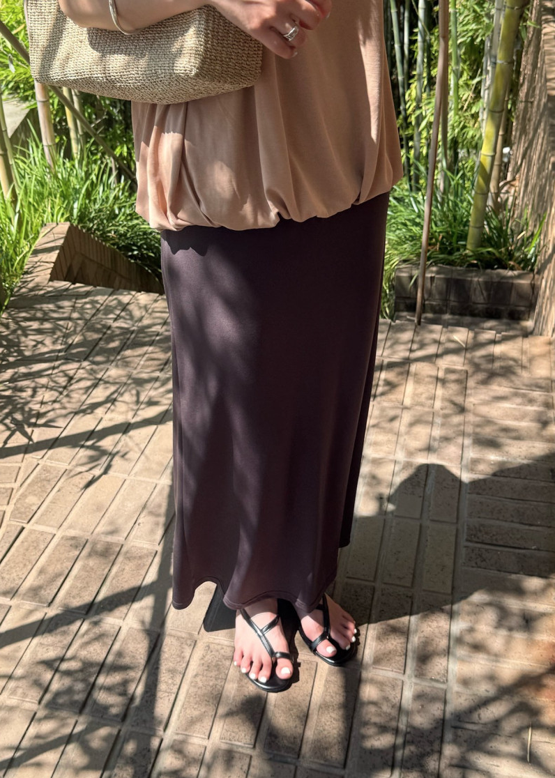 Rayon long skirt