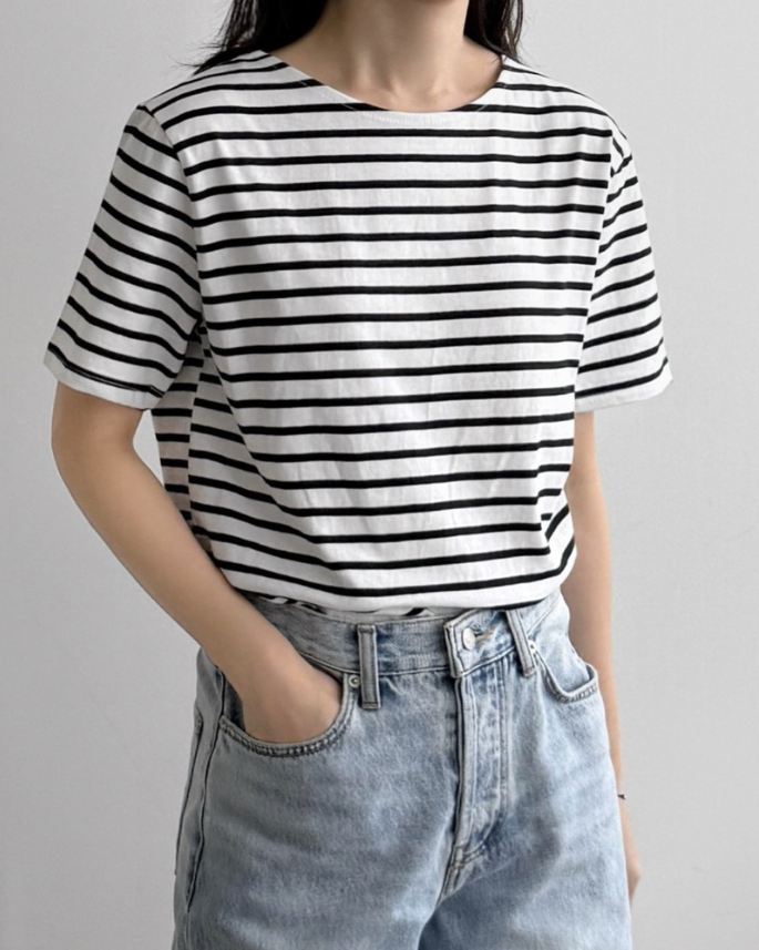 Lucky striped short sleeve T-shirt