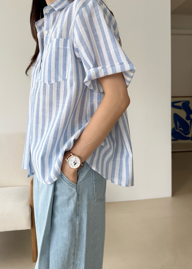 Striped cotton shirt