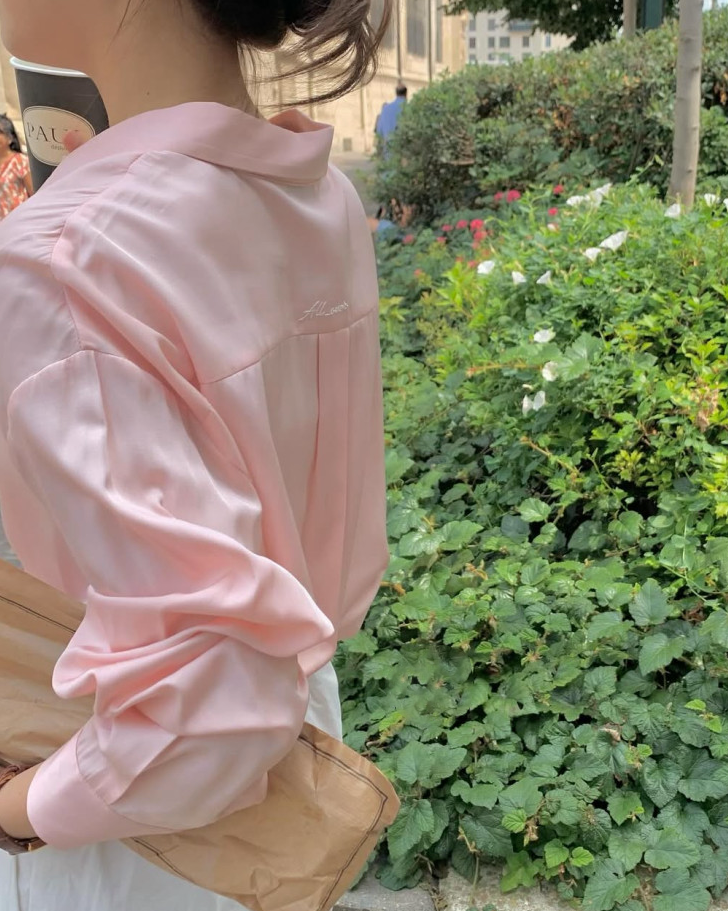 Silky pastel blouse