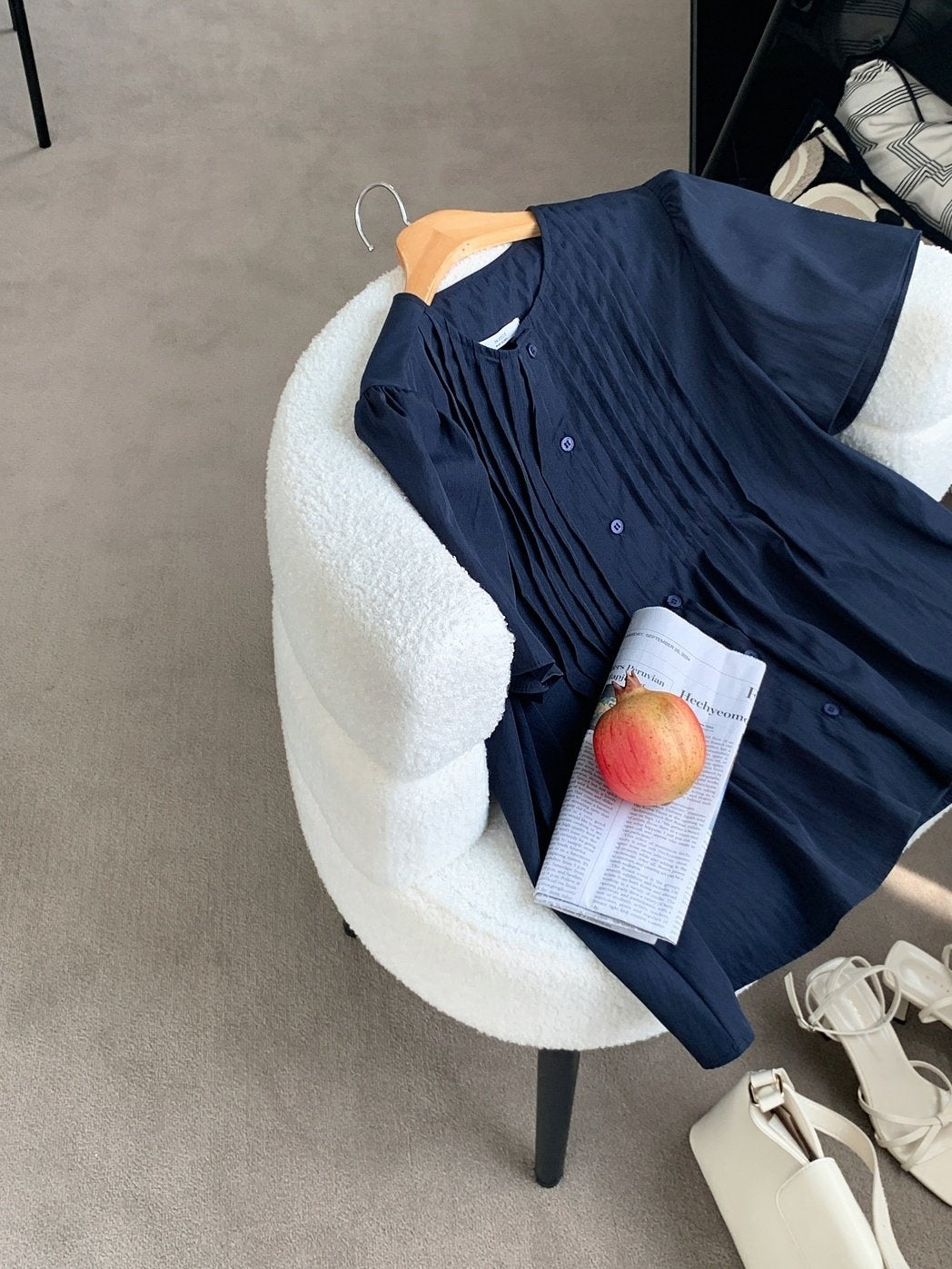 Pintuck blouse