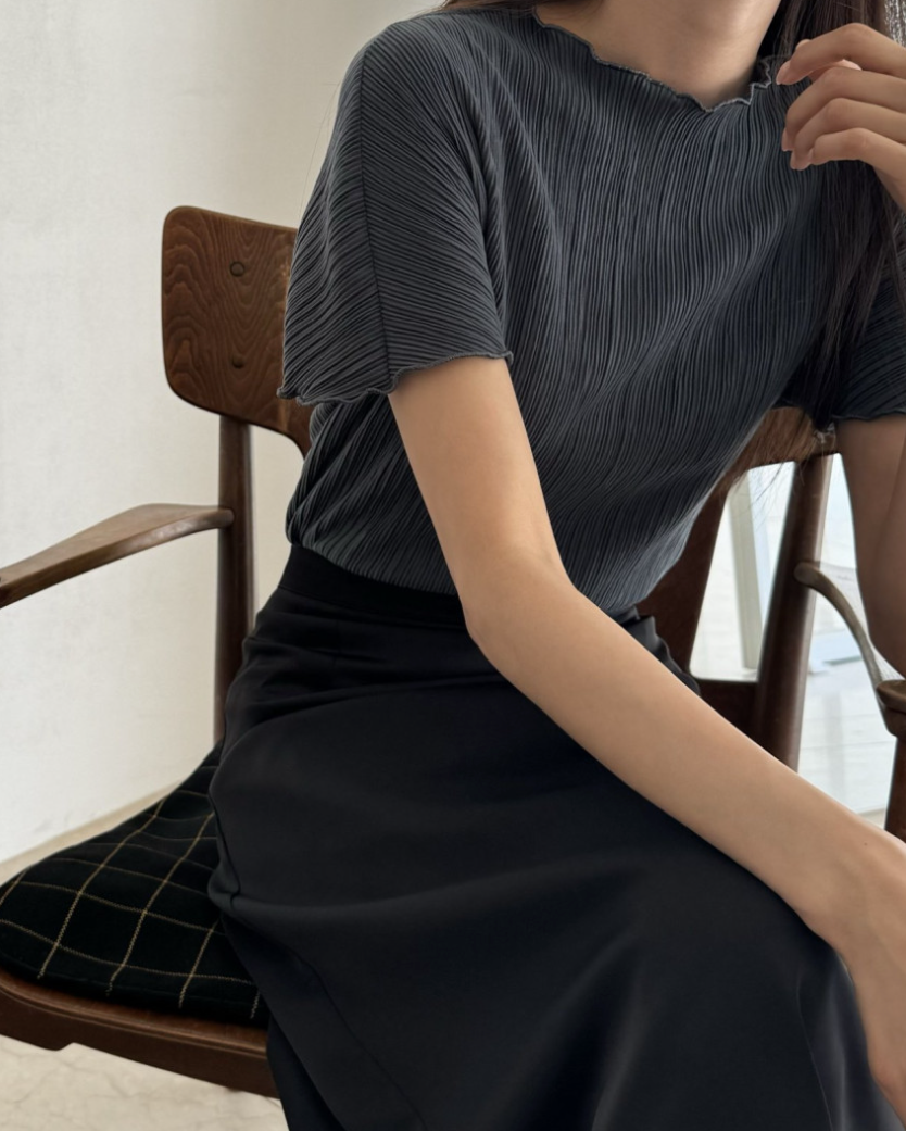 Pleated blouse