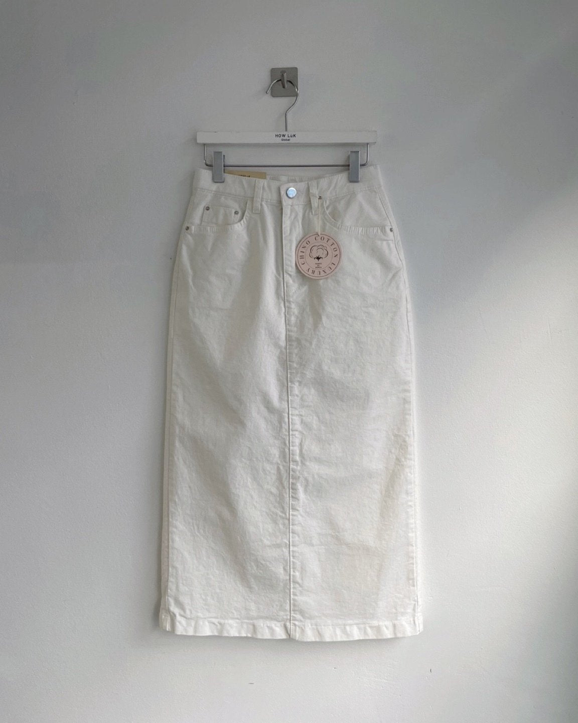 Chino cotton long skirt