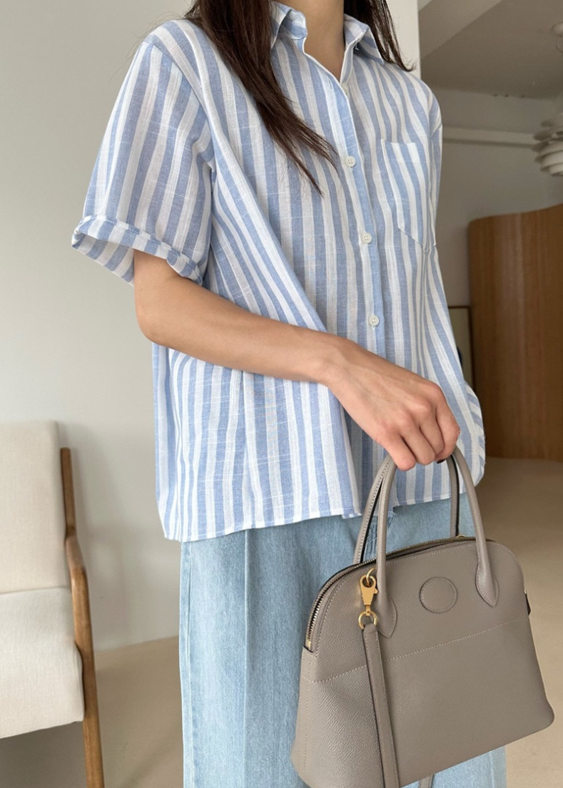 Striped cotton shirt