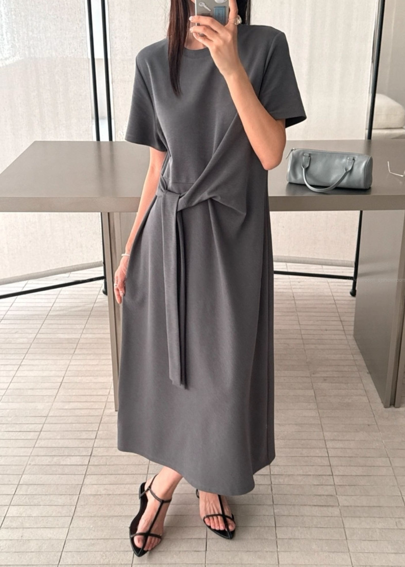 Waist sash dress