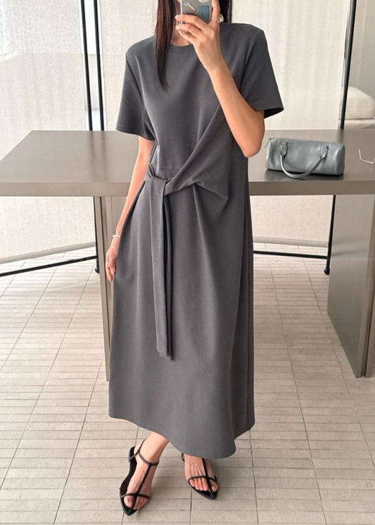 Waist sash dress