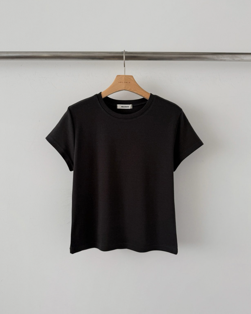 Cream modal mini T-shirt