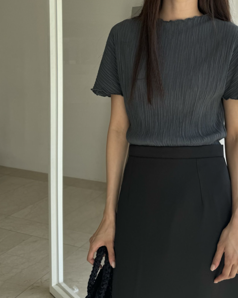 Pleated blouse